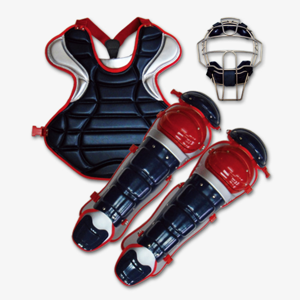 ベルガード（BELGARD）キャッチャー防具セット MPL775_KSN_2102_Navy-Red-Silver