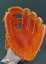 Load and play video in Gallery viewer, Sample goods Special price hot water fir fir molded XB infield glove orange
