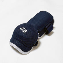 Load image into Gallery viewer, Elbow Guard Wide Type Mesh Material Navy x White
