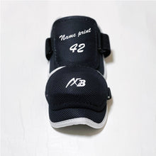 Load image into Gallery viewer, Name/ Number Printed Elbow Guard Wide Type Mesh Material Black x White
