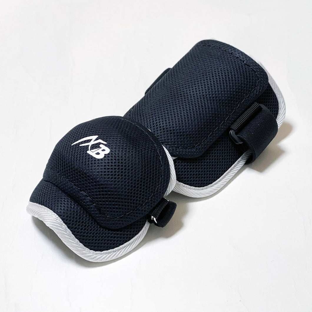 Elbow Guard Wide Type Mesh Material Black x White