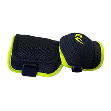Load image into Gallery viewer, Elbow Guard Wide Type Mesh Material Navy x Neon Yellow
