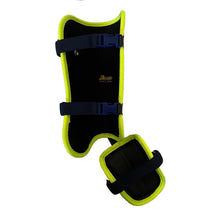Load image into Gallery viewer, Foot Guard Left Battle Synthetic leather material Black x Neon Yellow
