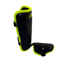 Load image into Gallery viewer, Foot Guard Left Battle Synthetic leather material Black x Neon Yellow
